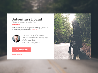 Adventure Bound card e-commerce ecommerce motorcycle motorcycles sketch