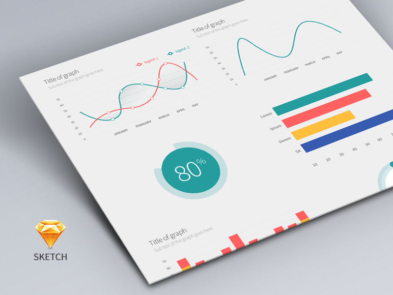 Freebie Sketch Charts And Graphs By Dave Albert On Dribbble