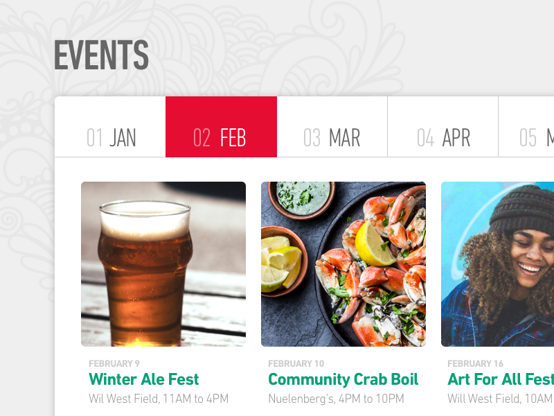 Commmunity calendar