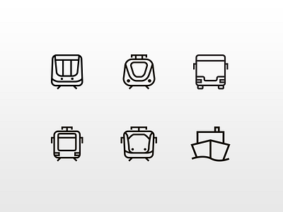 MTR Stockholm Transport Icons