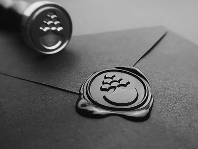 RPSA Wax Seal icon identity logo mark monogram sketch symbol typography