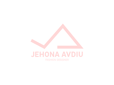 Jehona Avdiu | fashion designer logo brand branding designer fashion fashion designer logo minimal pink