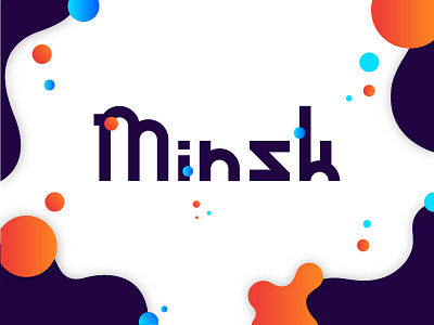 Minsk Sans ⎯ typeface blue cyrillic design family font font awesome font design fonts geometric gradients orange purple sans type typeface typeface design typeface designer typefaces