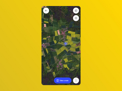 Scouting map actions call to action farming map mobile mobile ui navigation ui ux