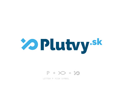 Plutvy.sk | Logo redesign branding design flat illustrator logo minimal type vector water sports