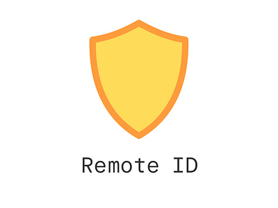 Remote ID official Logo branding logo remote id typography vector