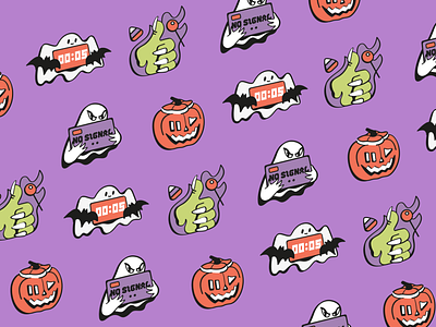 Halloween Overlay for Restream.io halloween illustration overlay stickers streaming vector