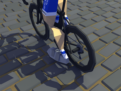Paris Roubaix 3d character character art cycling low poly lowpoly lowpolyart vehicle