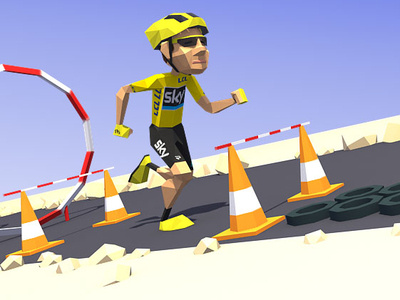 Le Tour de France 2016 3d character character art cycling low poly lowpoly lowpolyart