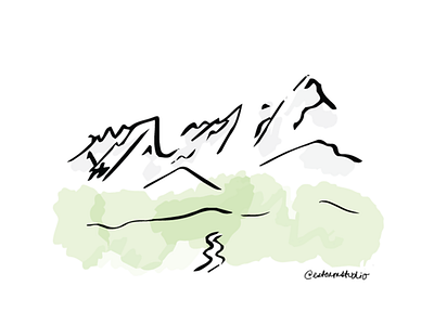 Flatirons - Boulder, Co branding design icon illustration minimal vector watercolor website whimsical