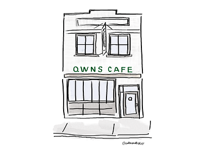QWNS Cafe Custom Illustration