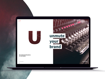 Un.mute Studio Website branding design interface logo music ui ux website