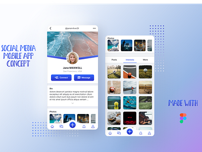 Social Media Mobile App Concept