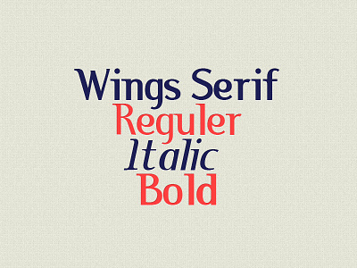 Wings Font font typography