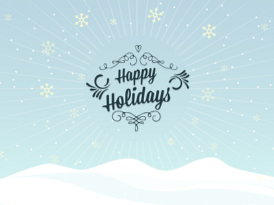 Happy Holidays holiday illustration wish