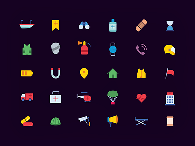 Flat Colur Icons iconography icons illustrations ui