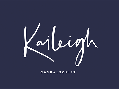 Kaileigh – Casual Script Font branding business casual classic design elegant exclusive fashion feminime font illustration logo minimalist natural signature simple stylish typography ui vector
