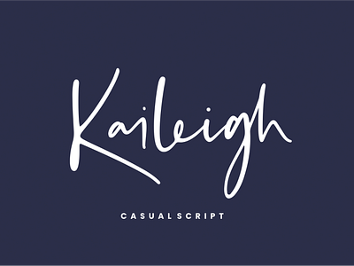 Kaileigh – Casual Script Font