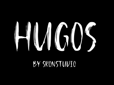 HUGOS- BRUSH FONT