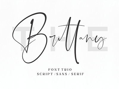 The Brittany // Font Trio