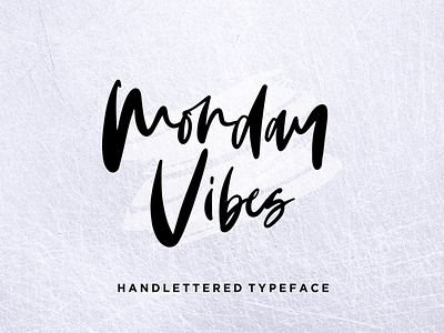 Monday Vibes - Handwritten Font business casual design illustration logo minimalist natural signature stylish