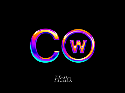 Hello World 3d branding chrome design agency graphic design logo type typography webdesign wild