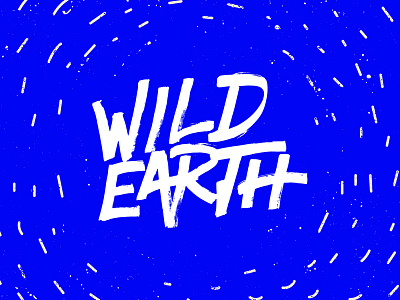 Wild Earth branding logo mark script wordmark