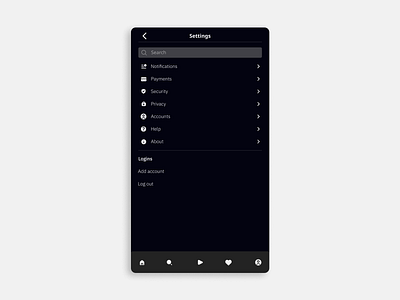 Daily UI 007 - Settings Page