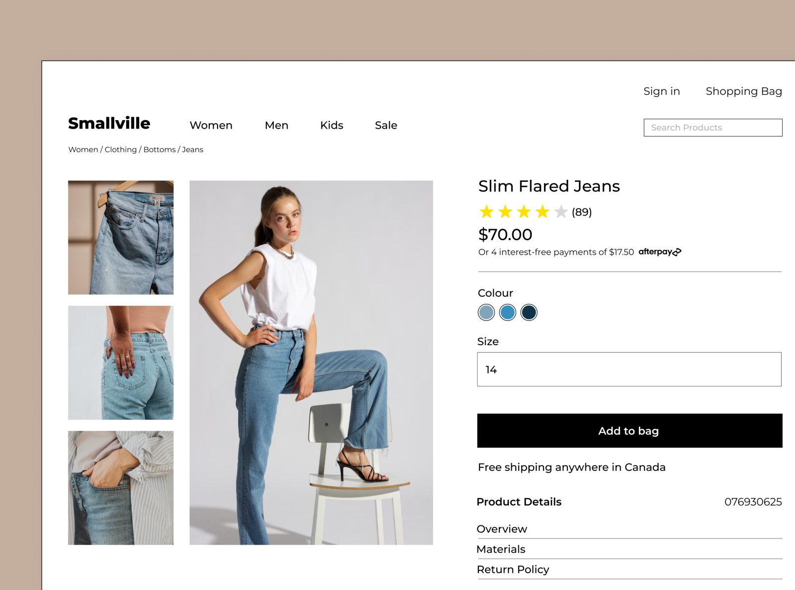 Daily UI - 12 Single Product Page by Tasneem Sultan on Dribbble