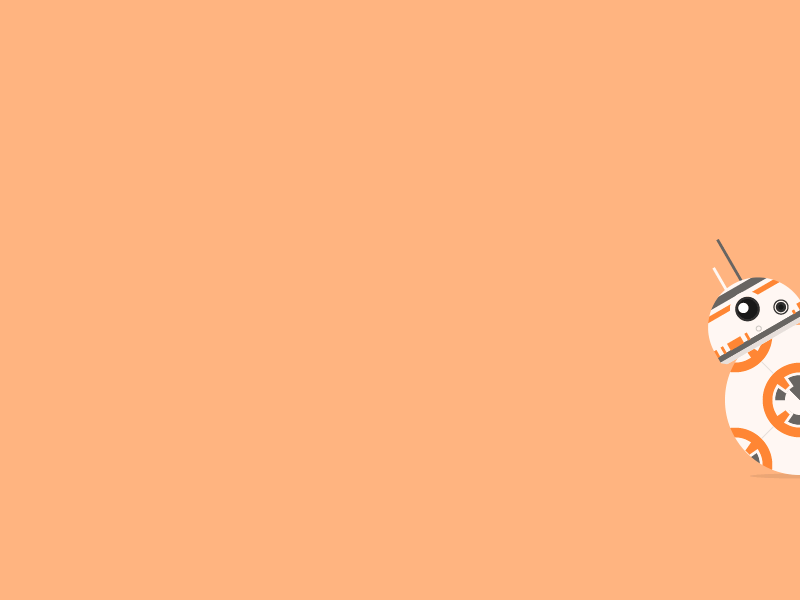 BB-8 is born gif flat droid robot character illustration motion motion graphic animation bb-8 bb8 star wars