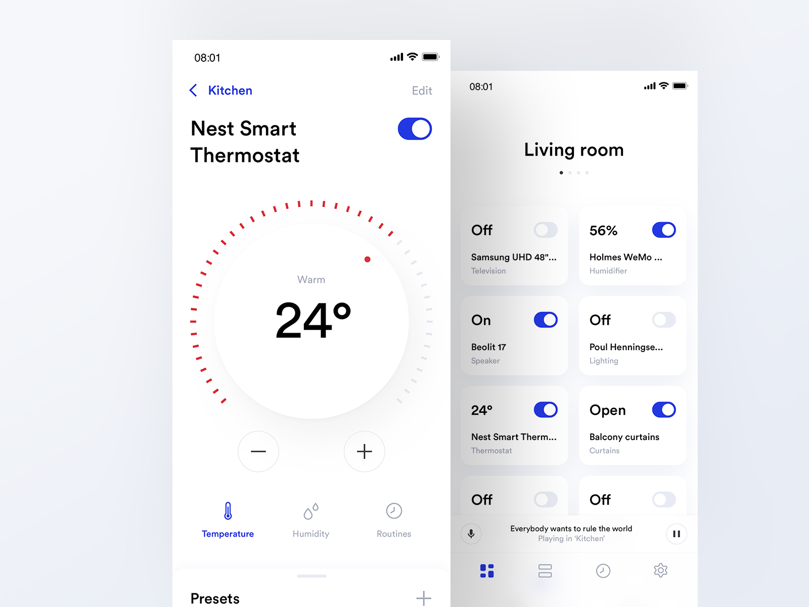 Control Your Home by Bertil Boisen on Dribbble