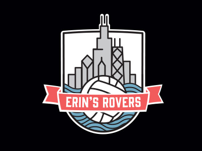 Erin's Rovers chicago football gaelic football logo rovers skyline