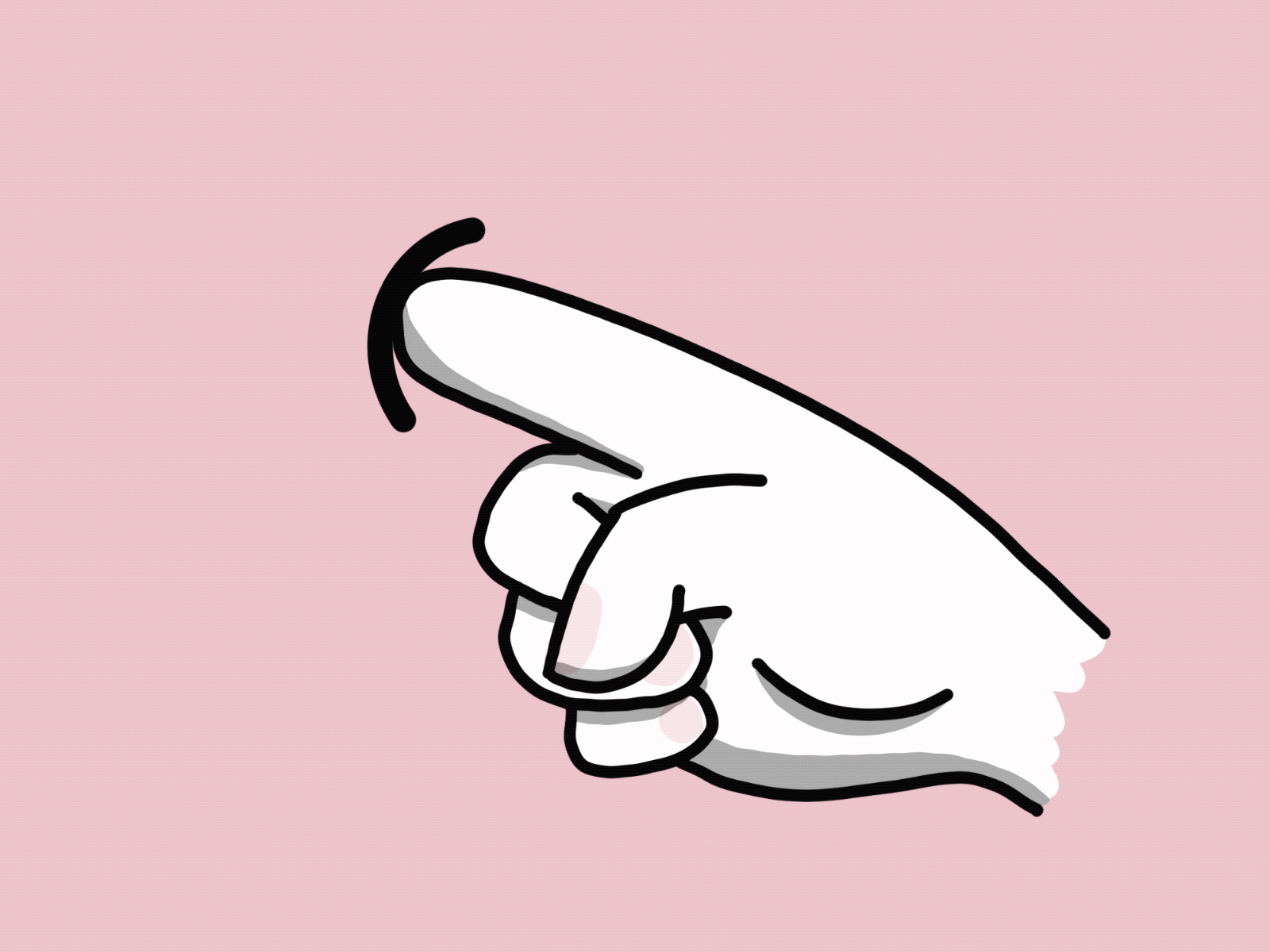 Finger Picking animation finger hand illustration procreate