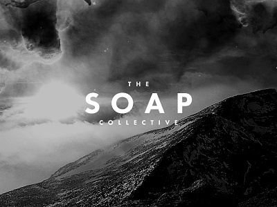 Soap Alternate black and white branding logo photomanipulation type visual