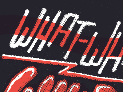 what what halftone typography