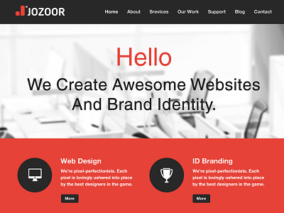 Jozoor website brands design jozoor portfolio theme