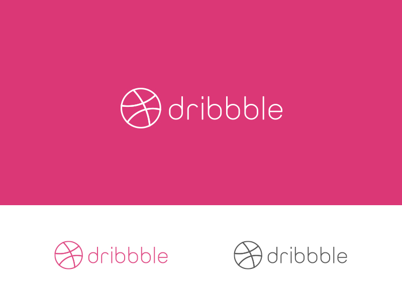 Dribbble Flat logo by Jozoor on Dribbble