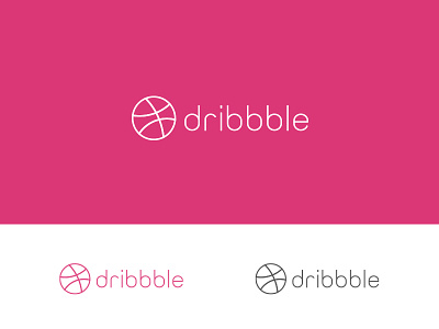 Dribbble Flat logo art branding dribbble flat font jozoor line logo