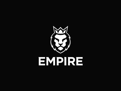 EMPIRE black empire lion logo mascot