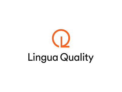 lingua quality branding language lofo design logo lq