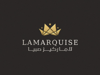 LA MARQUISE arab logo arabic font arabic logo branding crown jozoor typography wedding شعارات