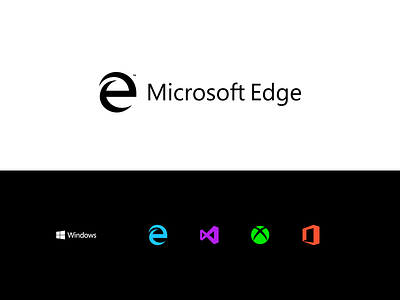 Microsoft Edge Logo blue branding browser design logo microsoft microsoft edge logo web windows