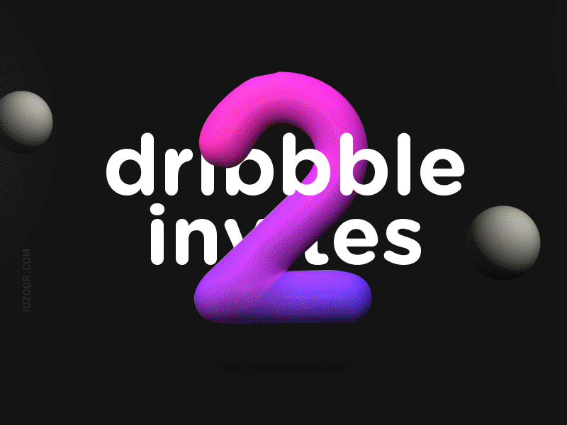 2 Dribbble Invites dribbble invitation invite two