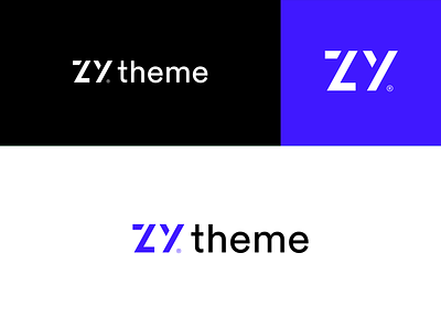 ZYtheme branding letters logo logomarks market place wordpres z zy