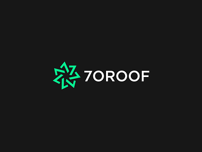 7OROOF 7 7oroof arabic egypt green logo numbers web webdesign