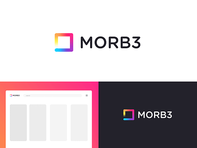 morb3 logo background colorful colorful logo colors minimal morb3.com square wallpaper