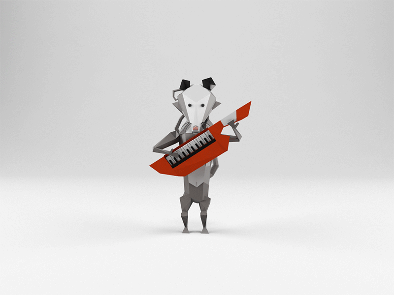 Paul the Geo-Keytar Playing Possum
