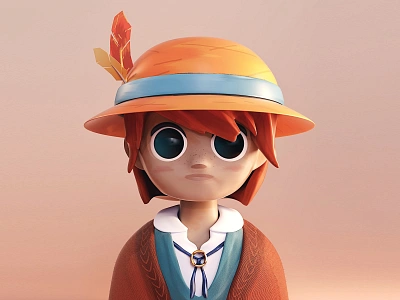 Autumn Explorer 3d autumn c4d character design girl octane substance painter zbrush