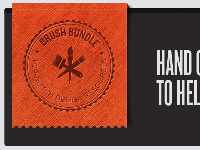 Brush Bundle Identity brush header red ribbon texture ui