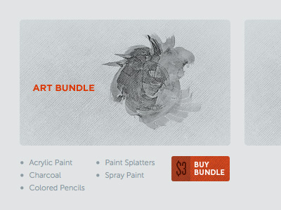 Art Bundle brush button list texture ui water color website